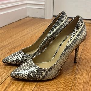 Michael Kors snakeskin heels